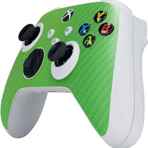 Green Carbon Fiber Specialty Material Xbox Series S Controller Skin